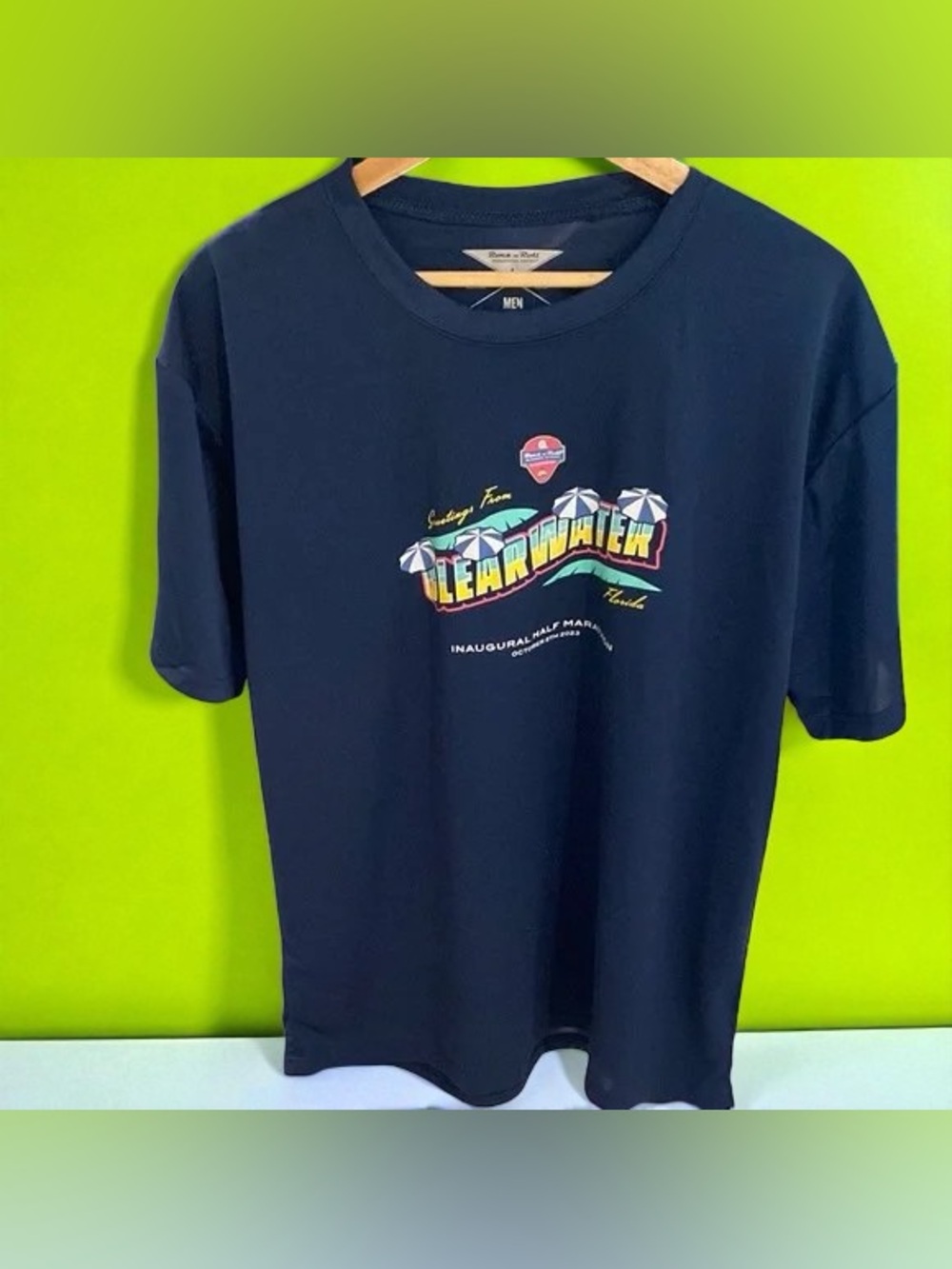 🔥Clearwater Graphic Men’s Swim Tee - Navy